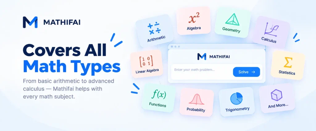 Your Free Math Solver And AI Homework Helper 12 Math AI Solving - All Math types